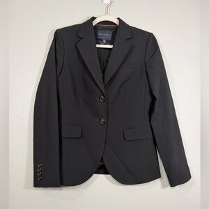 Banana Republic Suit Jacket Blazer Professional Business Black Stretch Women 6